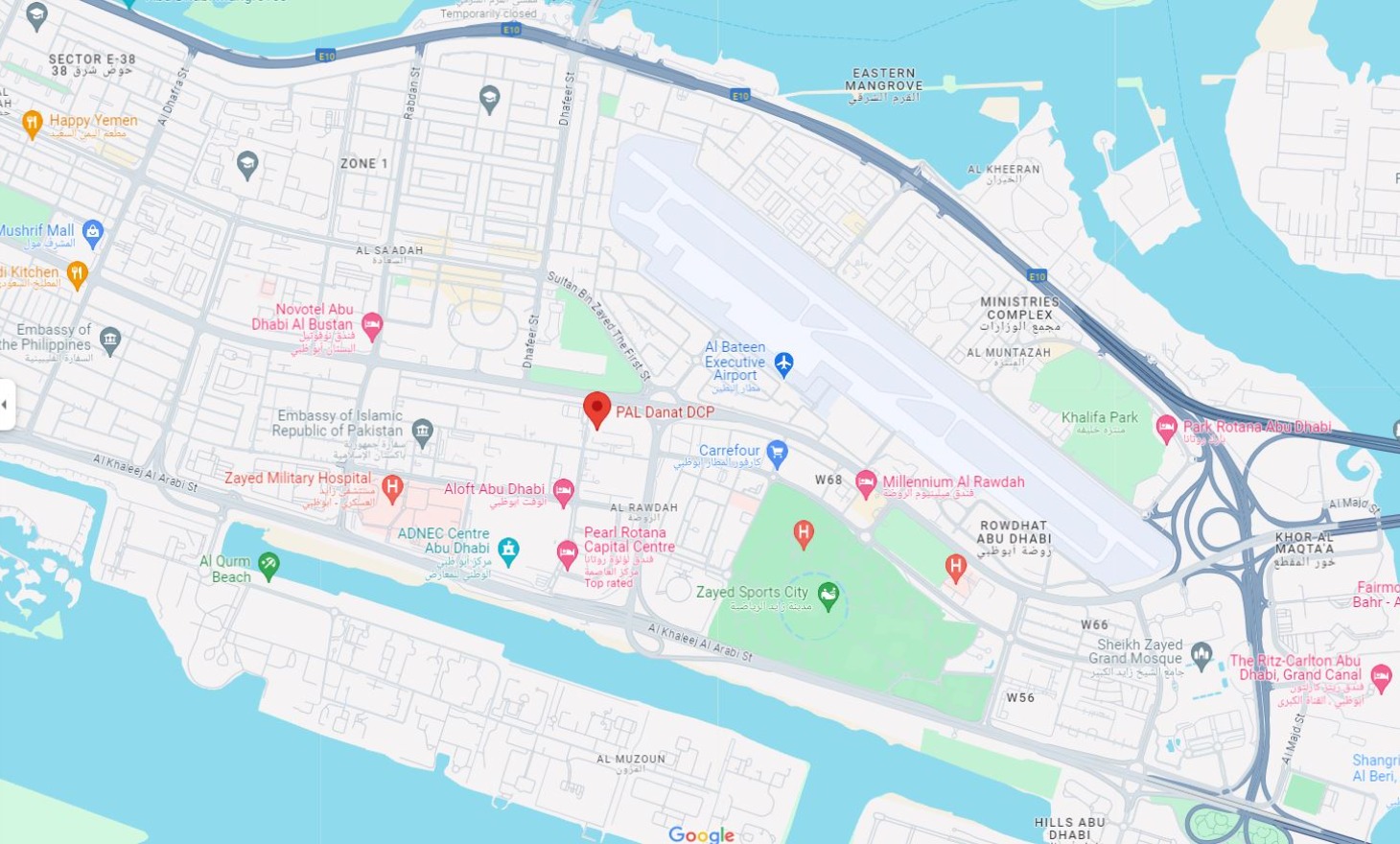 PAL Danat Cooling DCP Location Map
