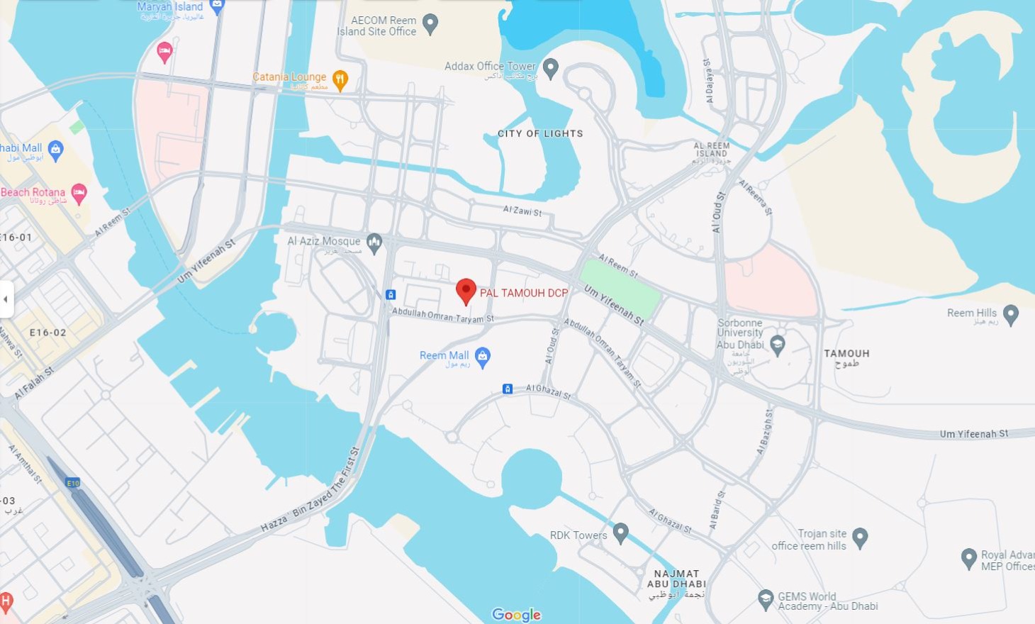 PAL First Cooling Location Map