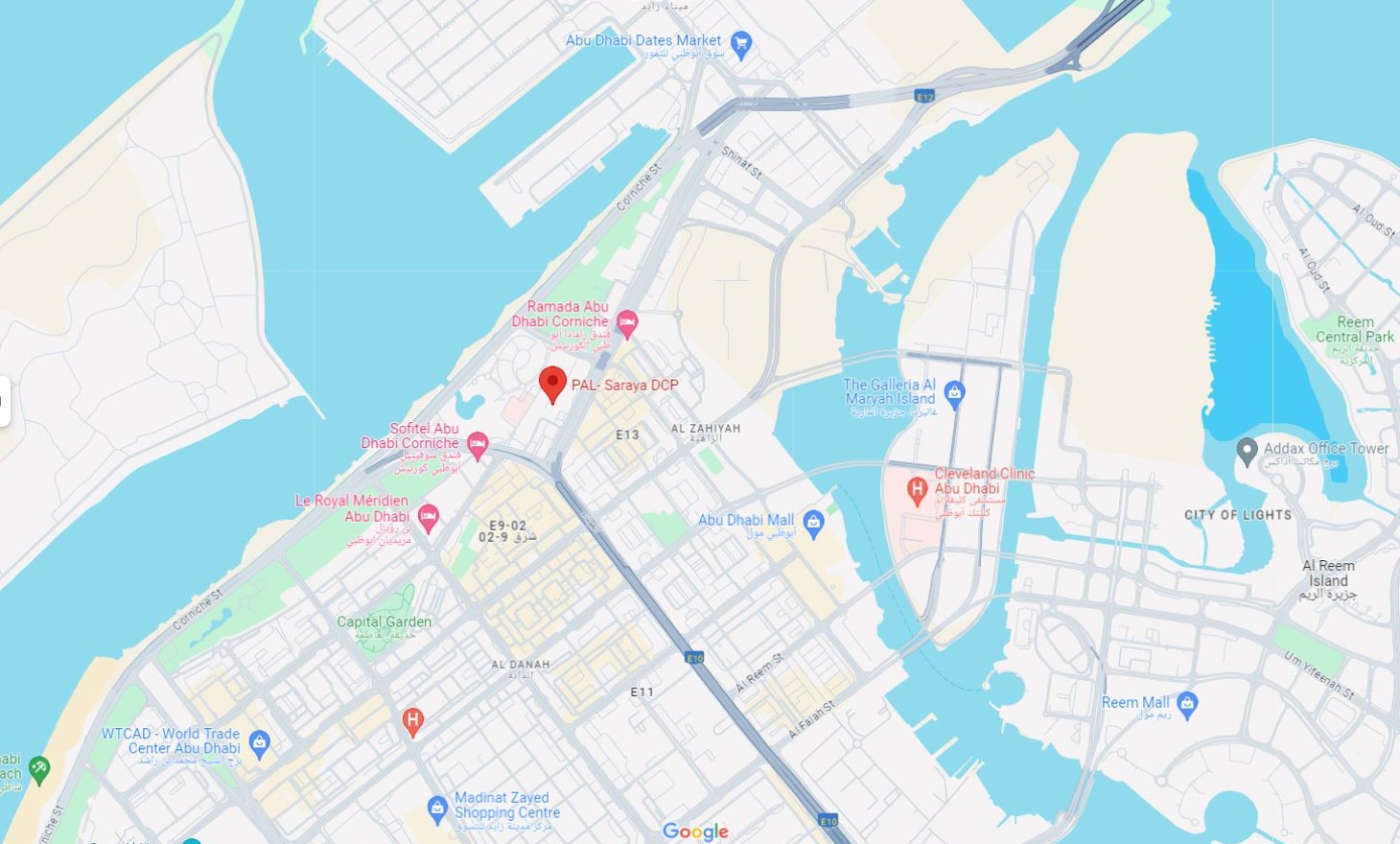 PAL Saraya Cooling DCP Location Map