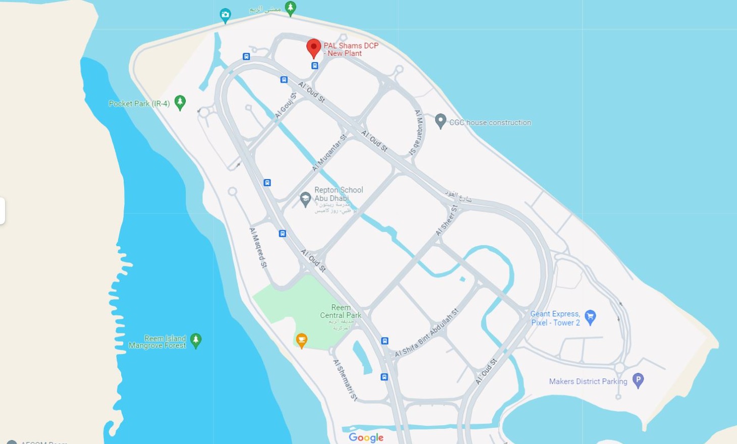 PAL Shams Cooling DCP-2 Location Map