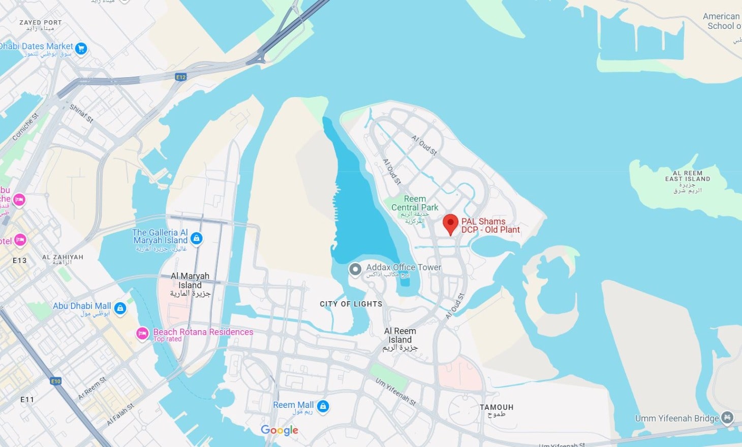 PAL First Cooling Location Map