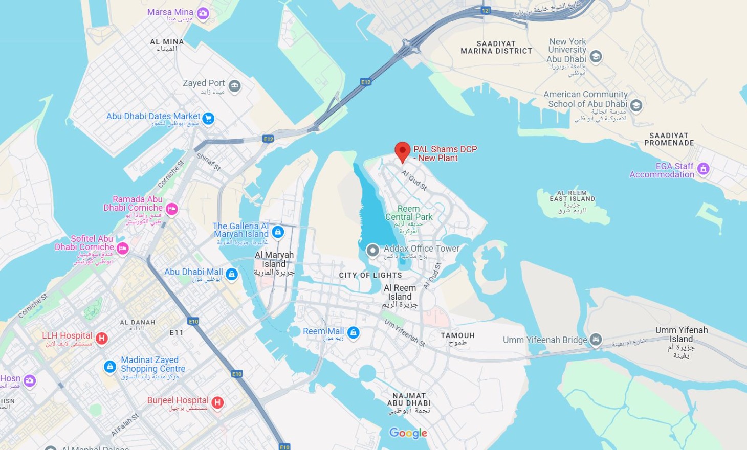 PAL First Cooling Location Map